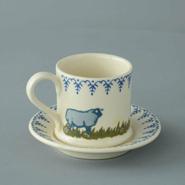 Sheep Mug & Saucer - Small