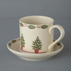 Christmas Tree Snack Saucer & Mug - Large