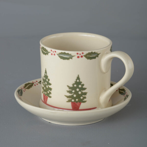 Christmas Tree Snack Saucer & Mug - Large