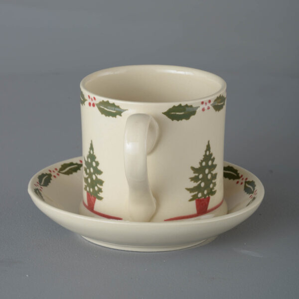 Christmas Tree Snack Saucer & Mug - Large