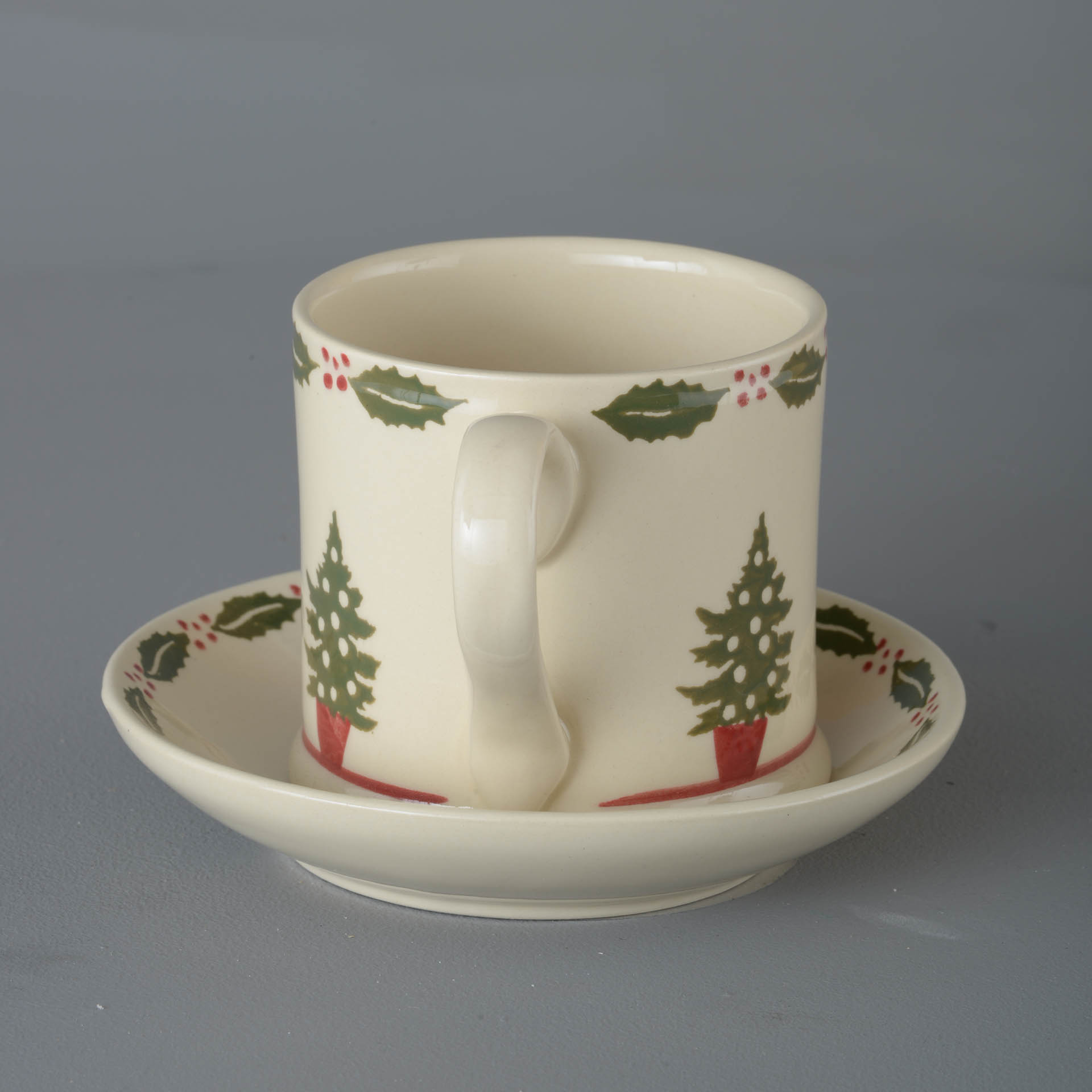 Christmas Tree Snack Saucer & Mug - Large