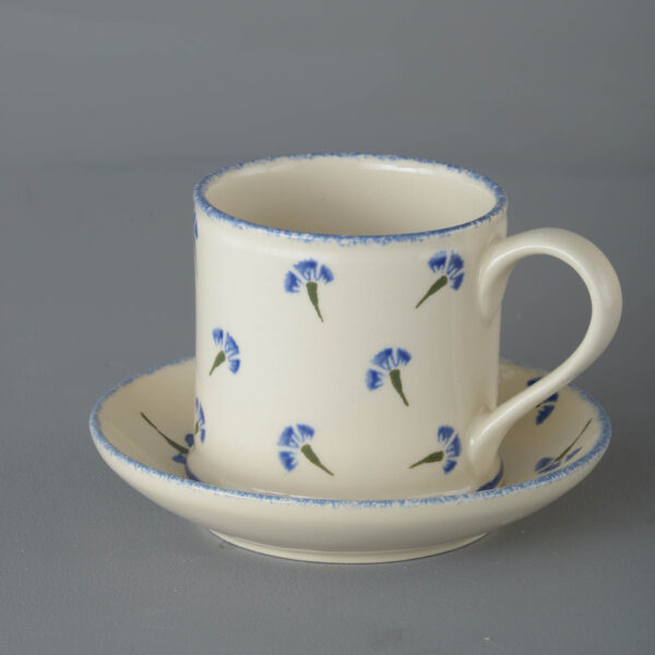 Cornflower Snack Saucer & Mug - Large