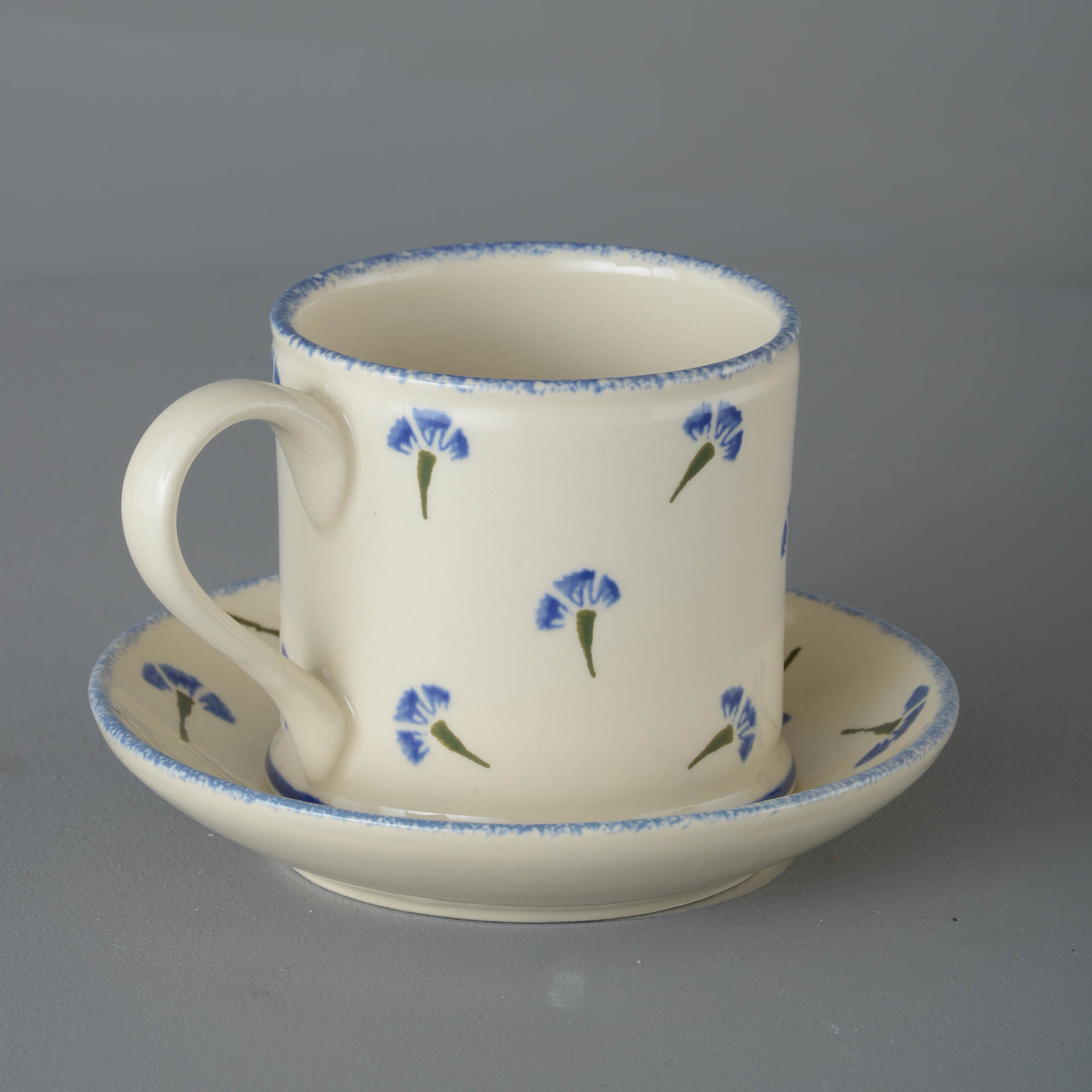 Cornflower Snack Saucer & Mug - Large
