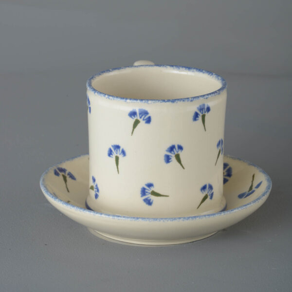 Cornflower Snack Saucer & Mug - Large