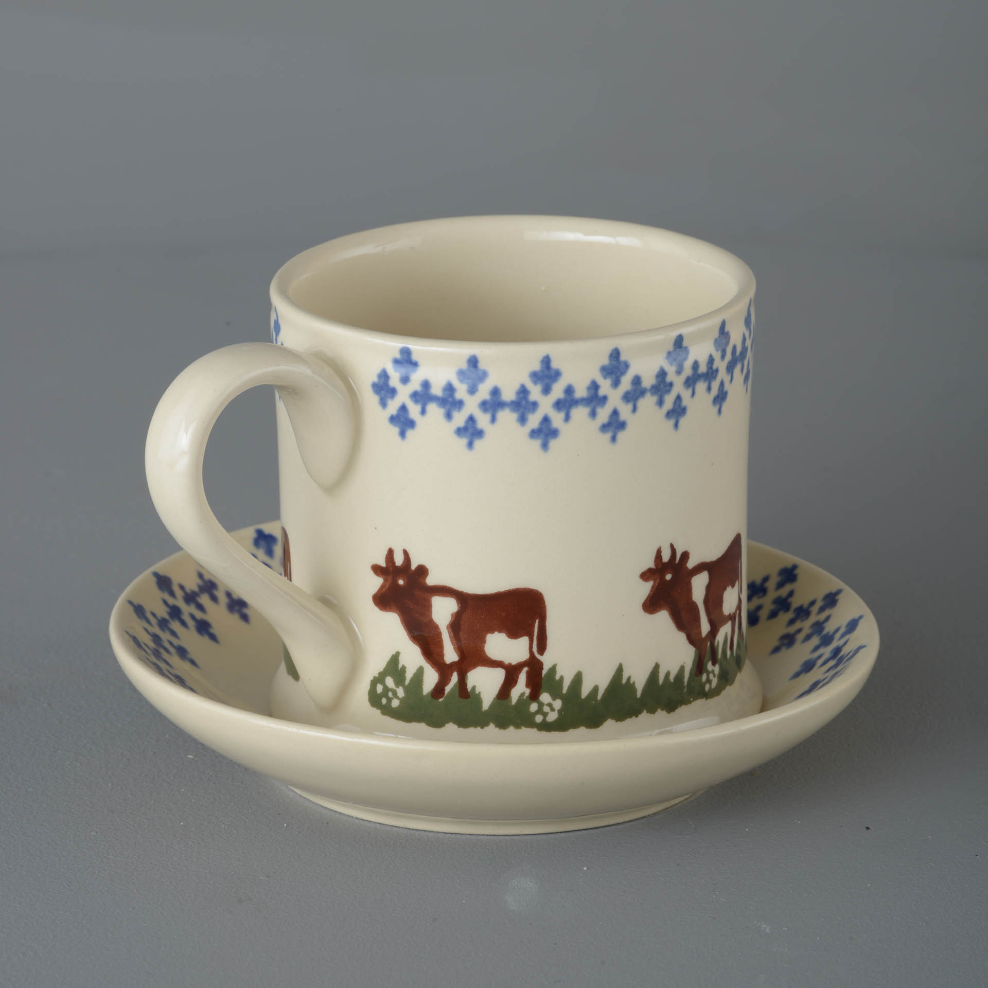 Cow Snack Saucer & Mug - Large