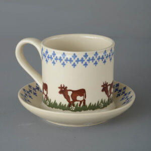 Cow Snack Saucer & Mug - Large