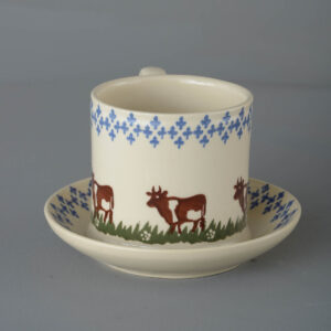 Cow Snack Saucer & Mug - Large