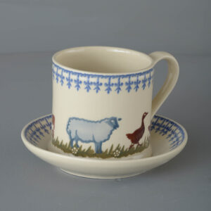 Farm Animal Snack Saucer & Mug - Large