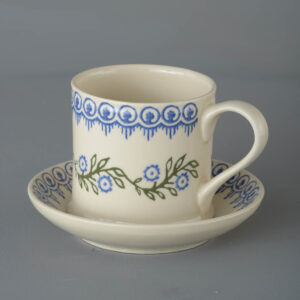 Floral Garland Snack Saucer & Mug - Large