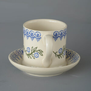 Floral Garland Snack Saucer & Mug - Large