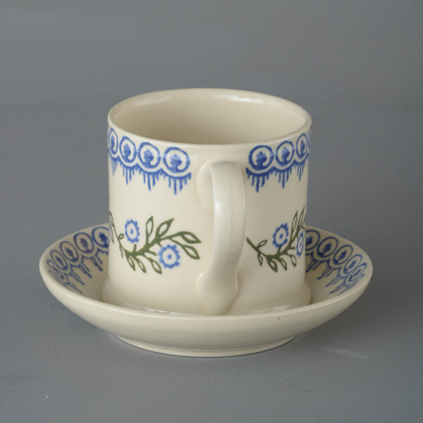 Floral Garland Snack Saucer & Mug - Large