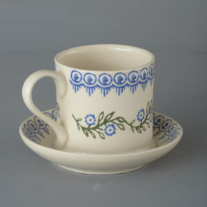 Floral Garland Snack Saucer & Mug - Large