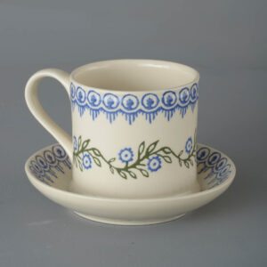 Floral Garland Snack Saucer & Mug - Large