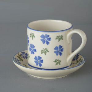 Geranium Snack Saucer & Mug - Large