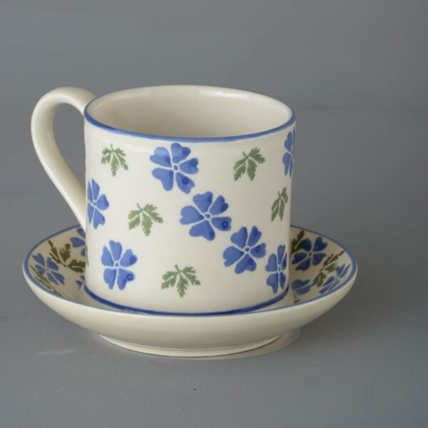 Geranium Snack Saucer & Mug - Large