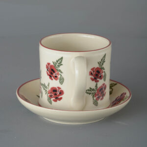 Poppy Snack Saucer & Mug - Large