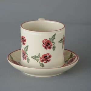Poppy Snack Saucer & Mug - Large