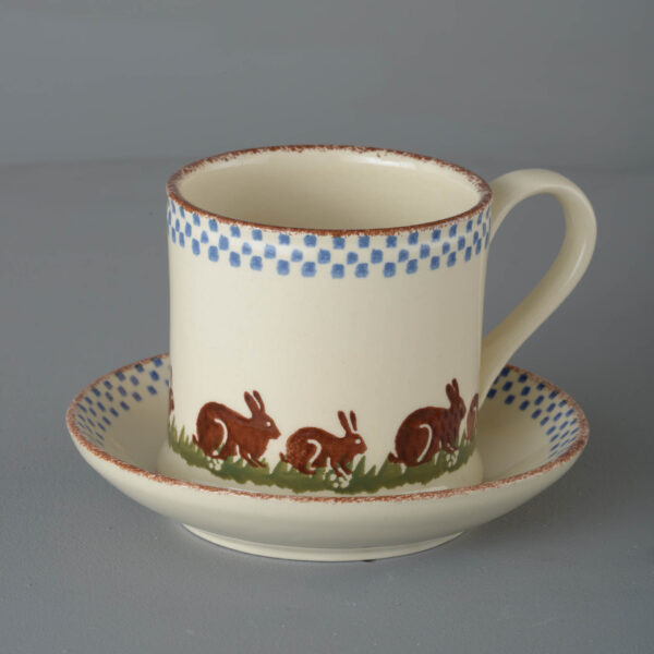 Rabbit Snack Saucer & Mug - Large