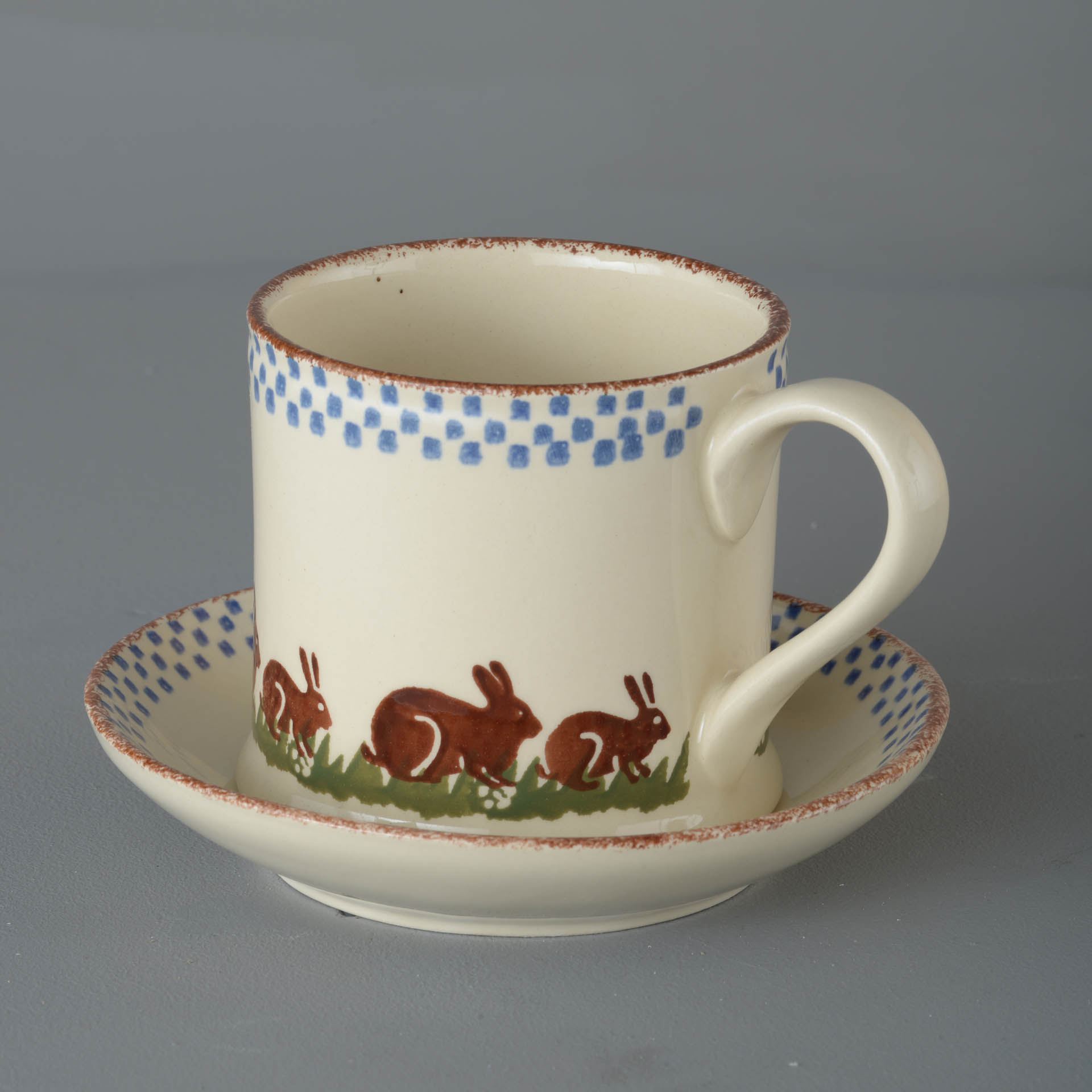 Rabbit Snack Saucer & Mug - Large