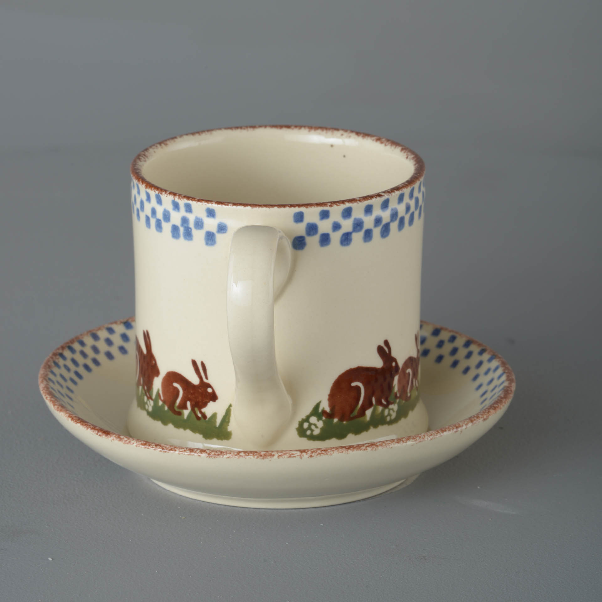 Rabbit Snack Saucer & Mug - Large
