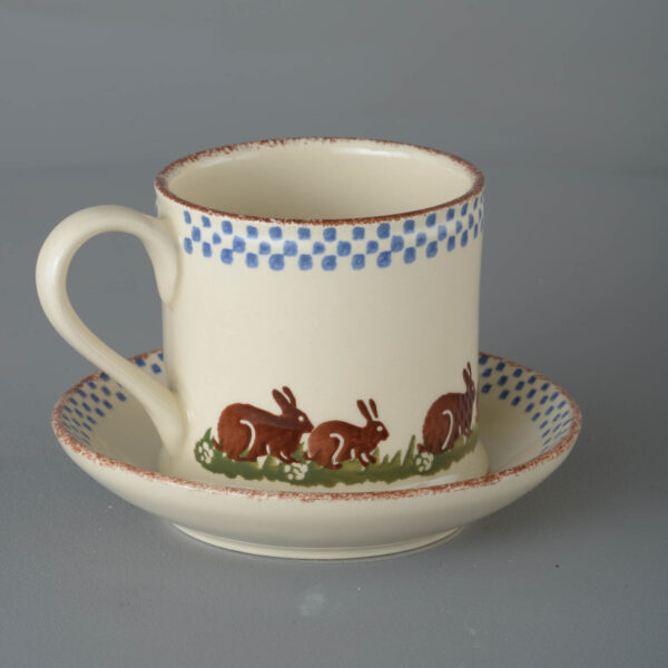 Rabbit Snack Saucer & Mug - Large