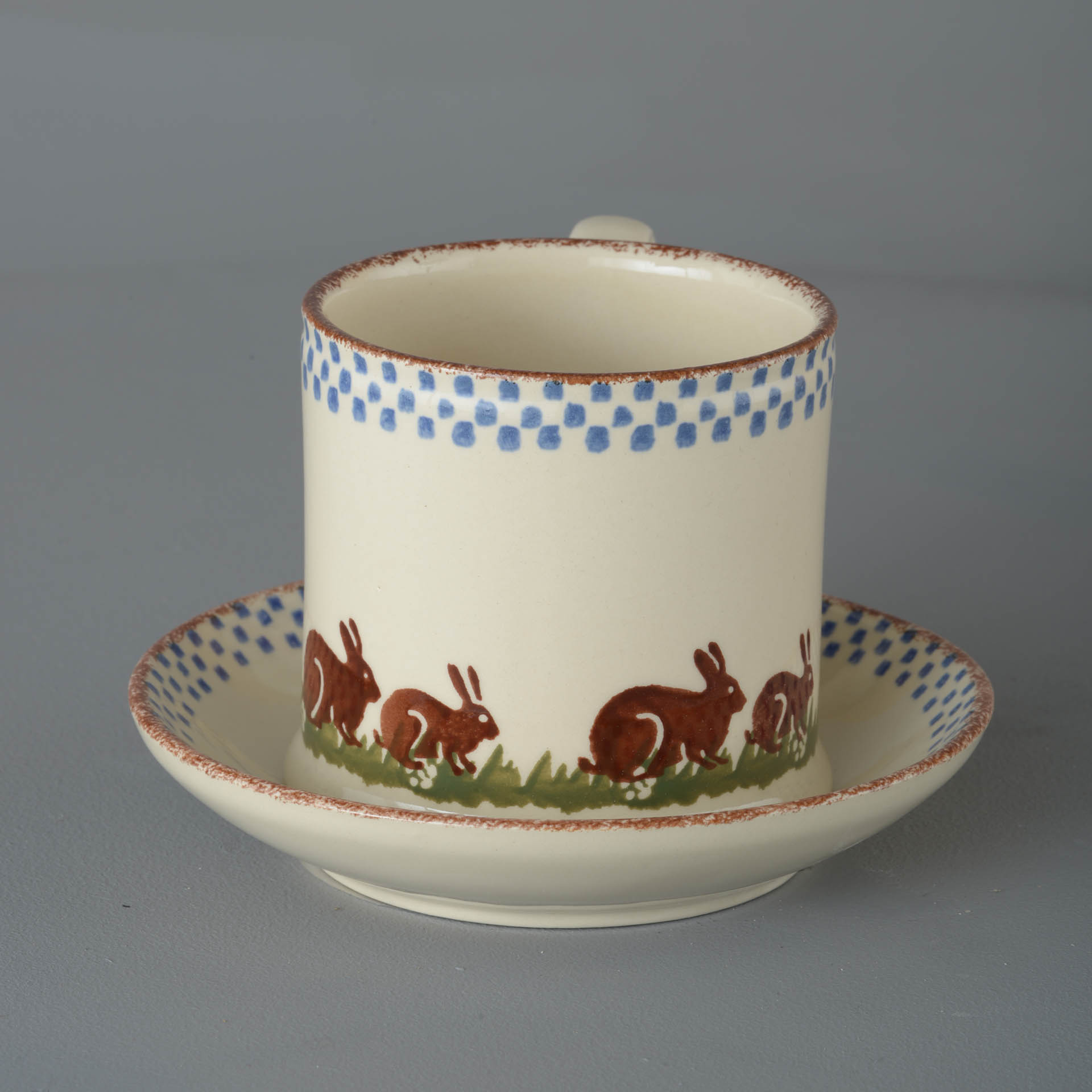 Rabbit Snack Saucer & Mug - Large