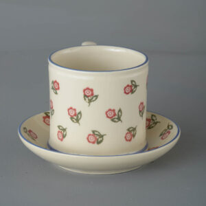 Scattered Rose Snack Saucer & Mug - Large