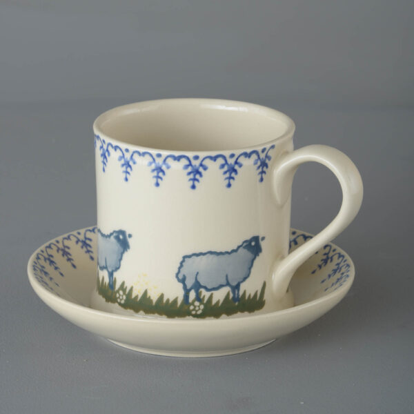 Sheep Snack Saucer & Mug - Large