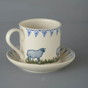 Sheep Snack Saucer & Mug - Large