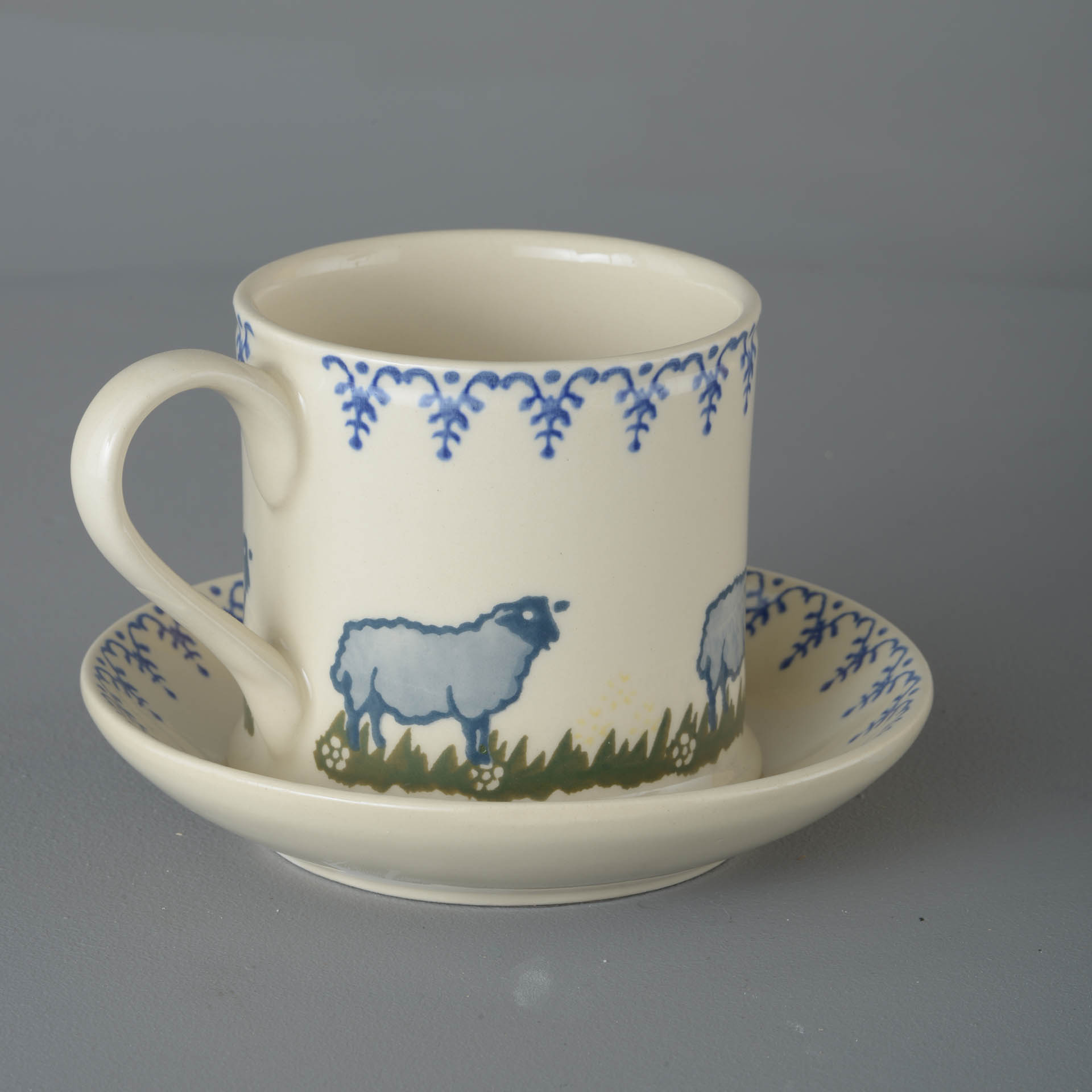 Sheep Snack Saucer & Mug - Large