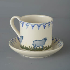 Sheep Snack Saucer & Mug - Large