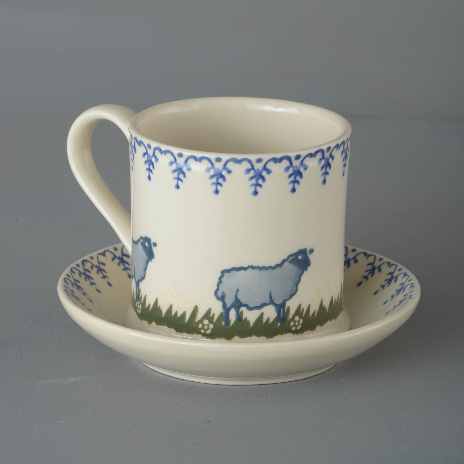 Sheep Snack Saucer & Mug - Large