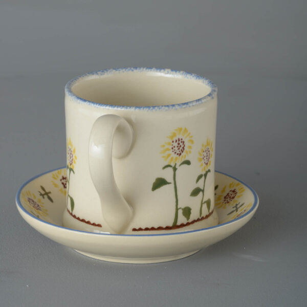 Sunflower Snack Saucer & Mug - Large