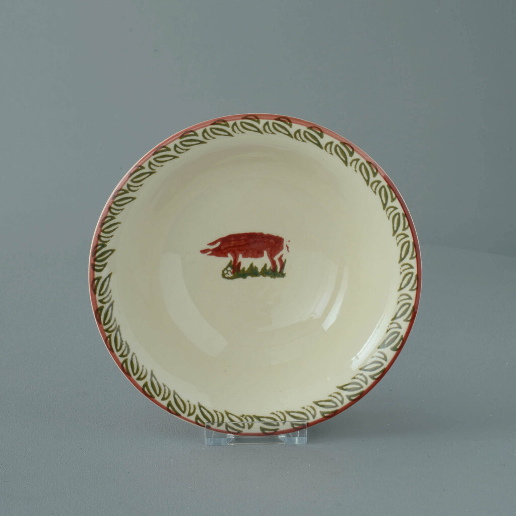Pink Pig Bowl - Porridge Size