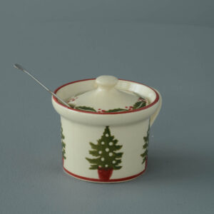Christmas Tree Mustard Pot