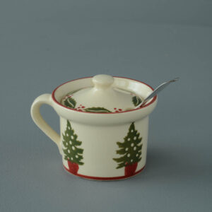 Christmas Tree Mustard Pot