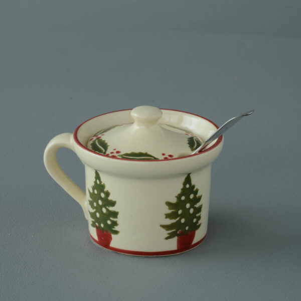 Christmas Tree Mustard Pot
