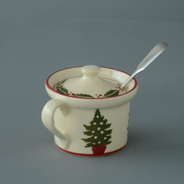 Christmas Tree Mustard Pot
