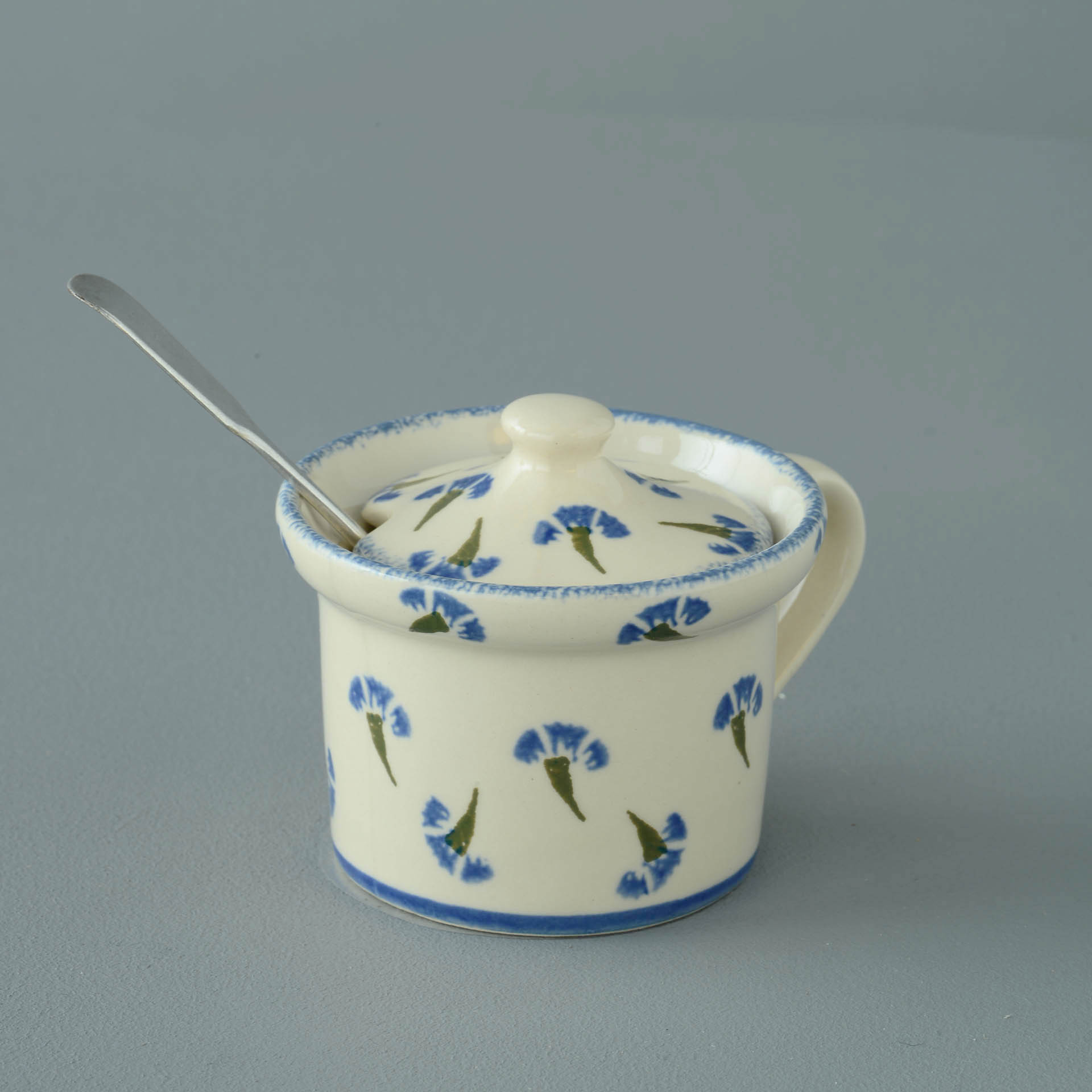 Cornflower Mustard Pot