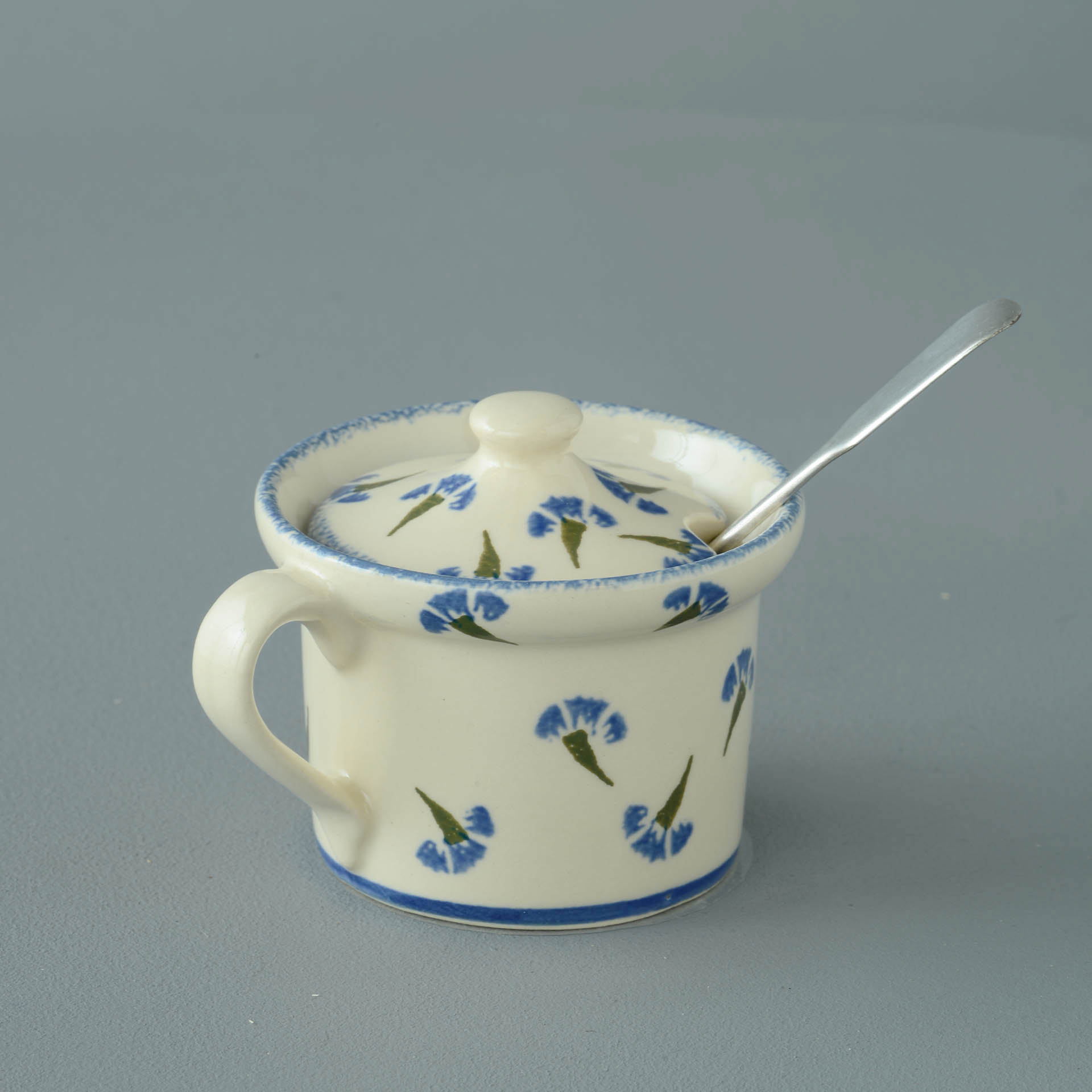Cornflower Mustard Pot