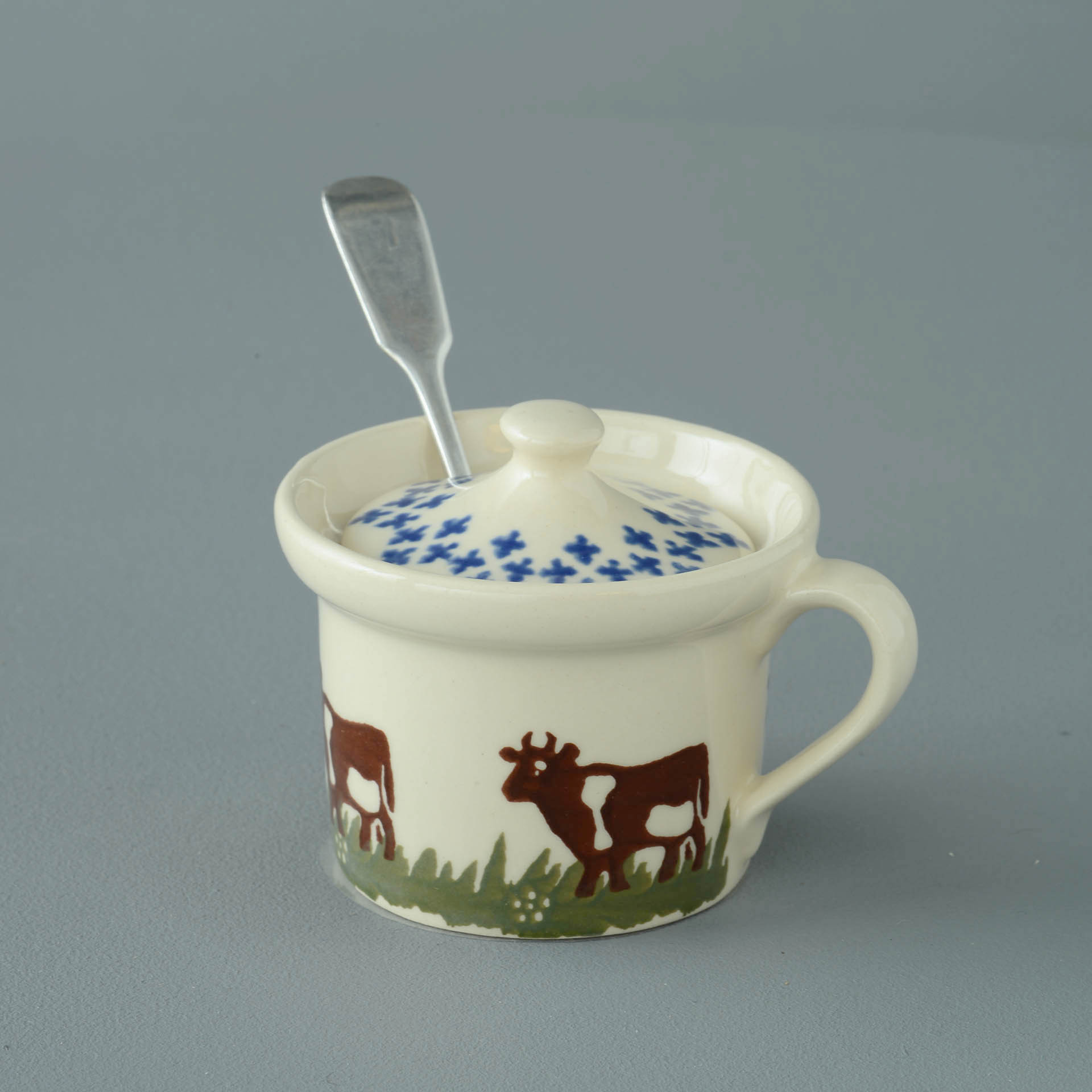 Cow Mustard Pot