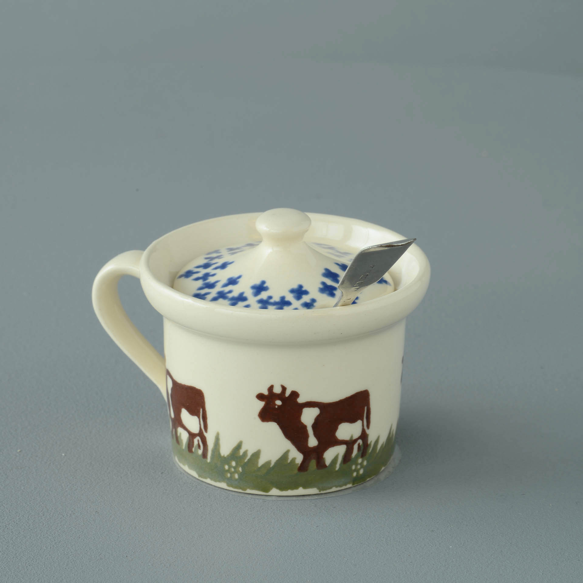 Cow Mustard Pot