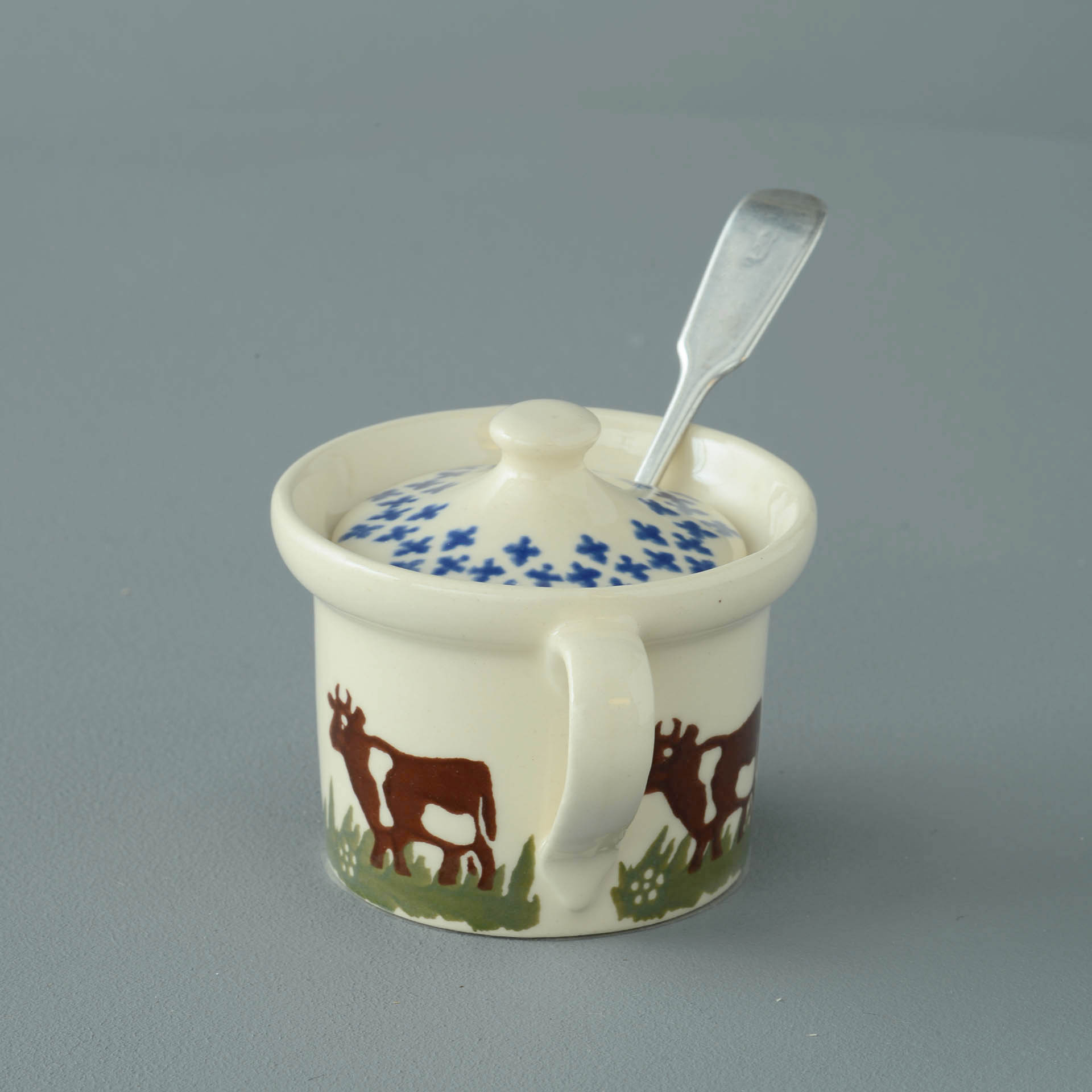Cow Mustard Pot
