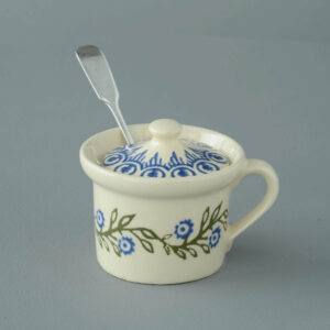 Floral Garland Mustard Pot