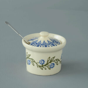 Floral Garland Mustard Pot
