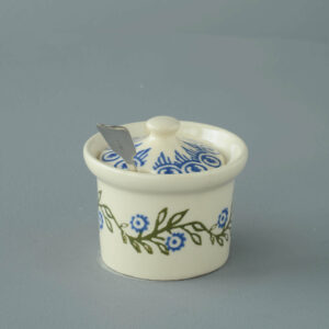 Floral Garland Mustard Pot