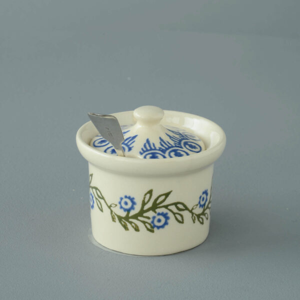 Floral Garland Mustard Pot