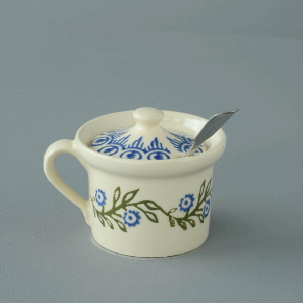 Floral Garland Mustard Pot
