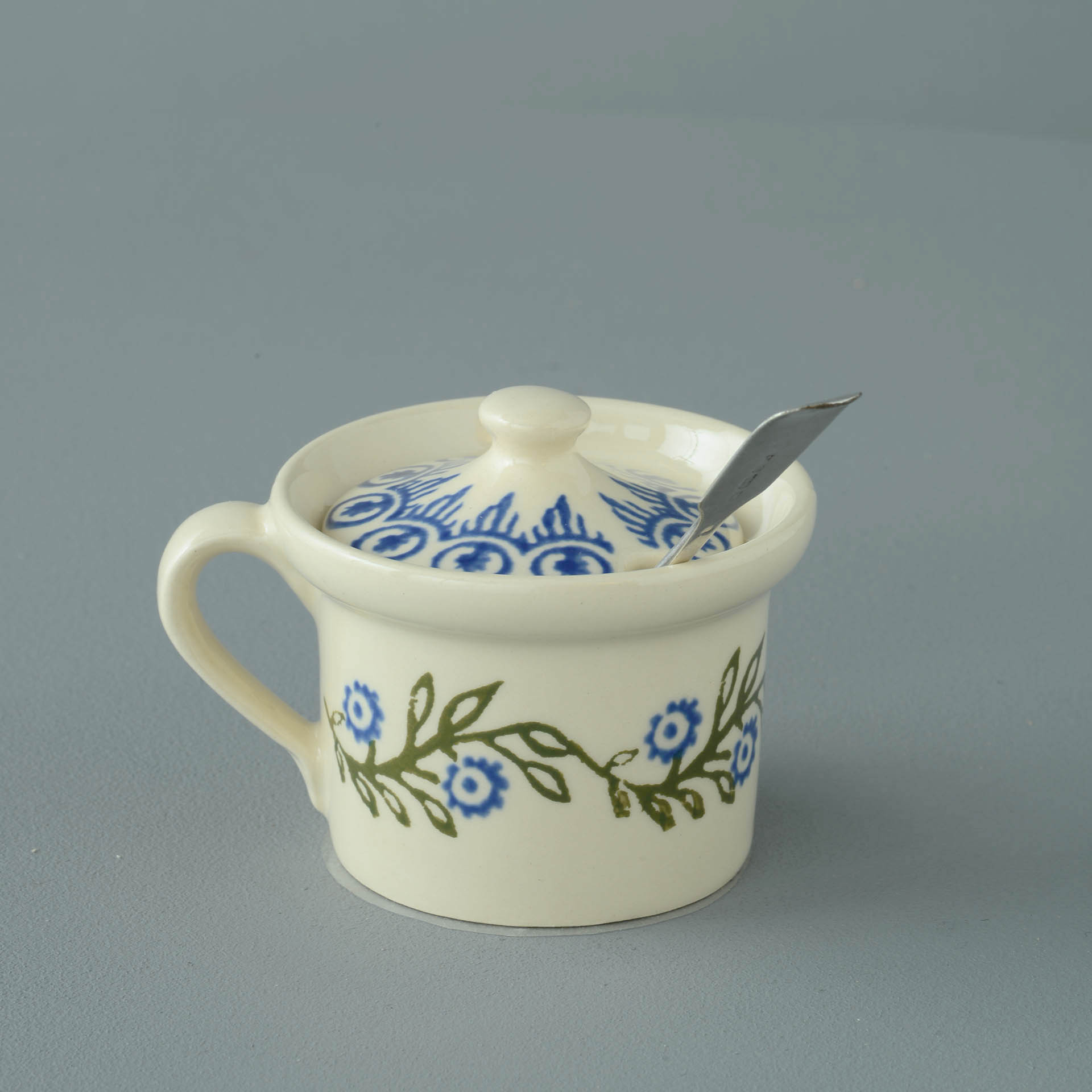 Floral Garland Mustard Pot