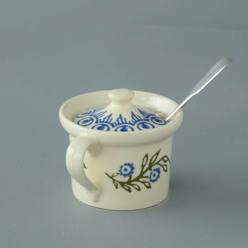 Floral Garland Mustard Pot